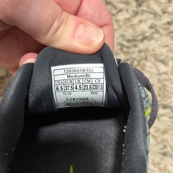 Brooks Gray Running Shoes with Yellow and Pink Accents - Picture 4 of 4